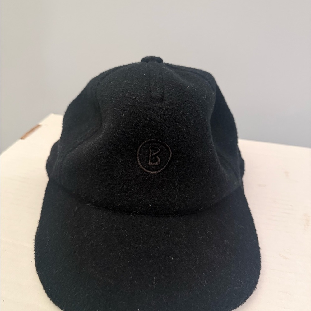 Bogner Black Wool Cap
